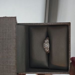 1 CT. T.W. Diamond Past Present Future® Frame Wrapped Shank Engagement Ring in 1